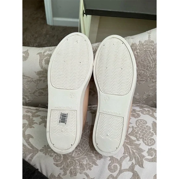 TopShop Nordstrom Faux Leather Platform Blush/Peach Sneakers - Picture 7 of 7